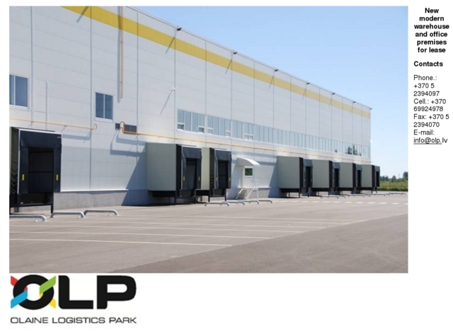Olaines Logistics Parks, SIA